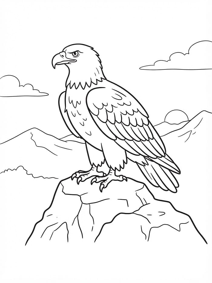 Adler ausmalbilder