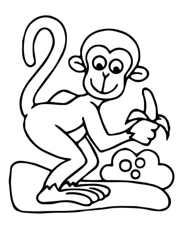 Affe für Kinder ausmalbilder