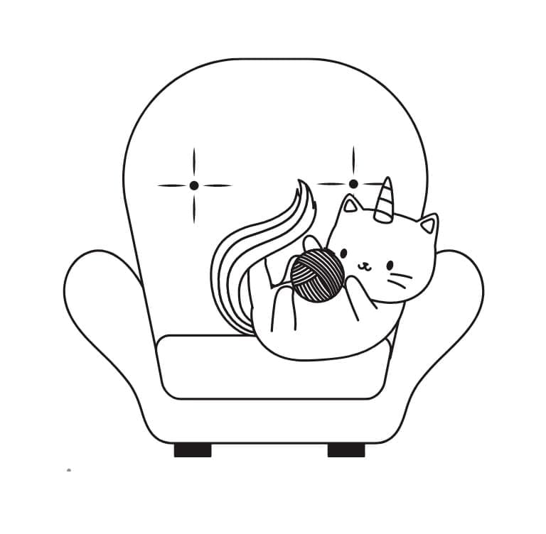 Animierte Einhornkatze ausmalbilder