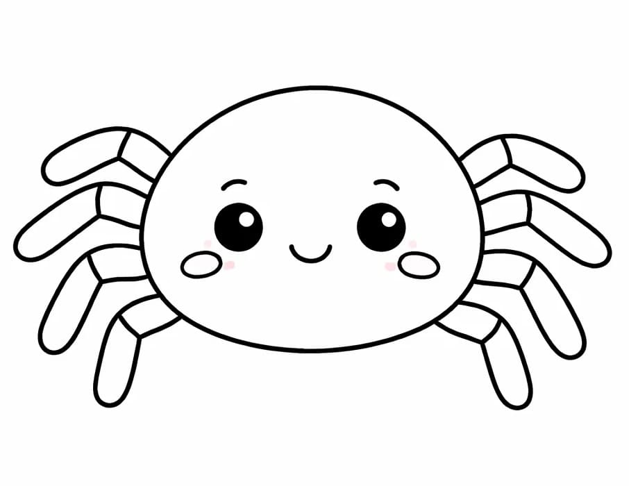 Animierte Spinne ausmalbilder