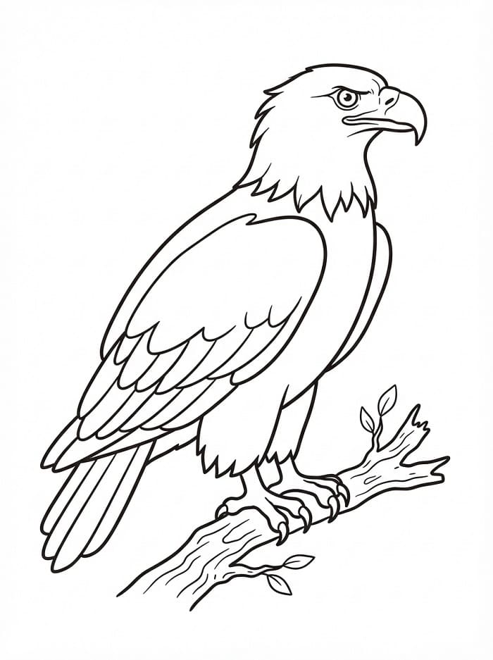 Animierter Adler ausmalbilder