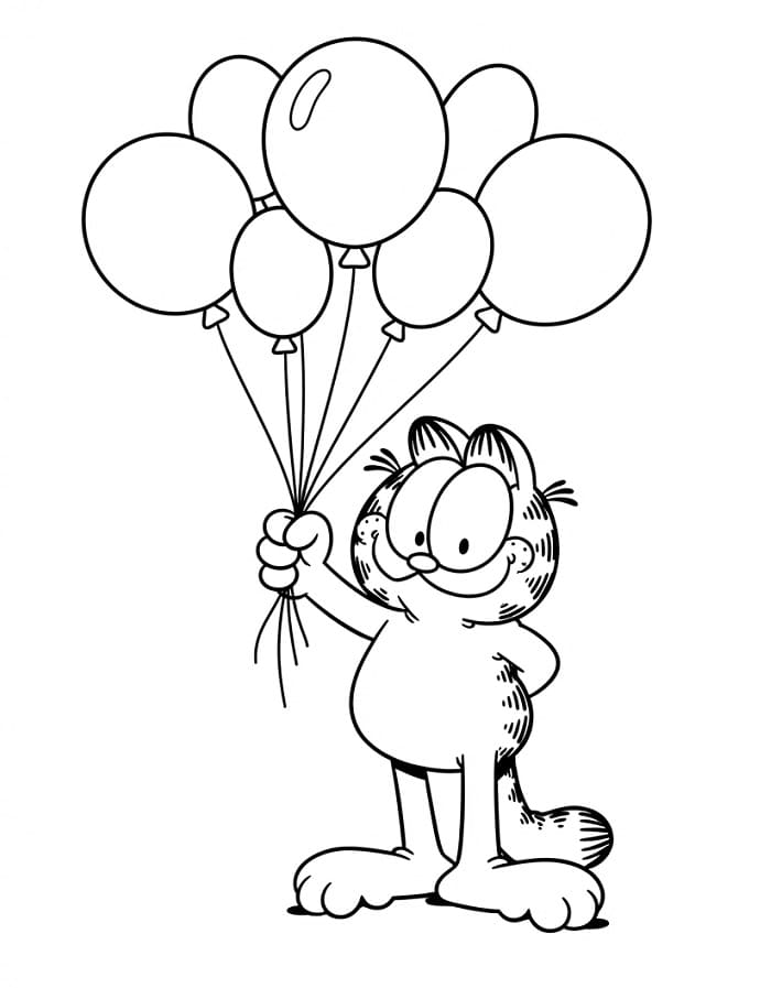 Animierter Garfield ausmalbilder