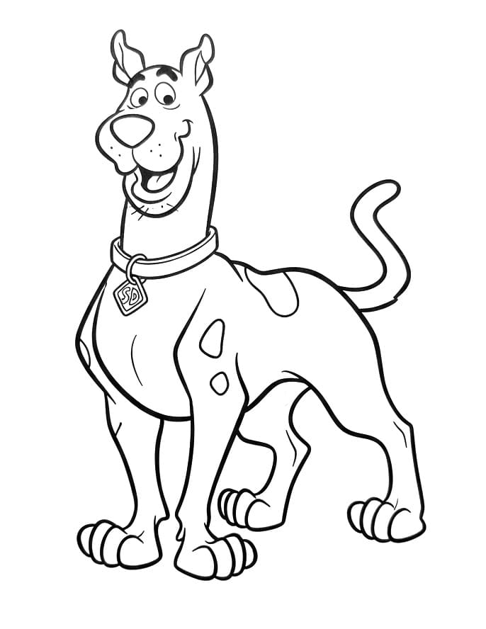 Animierter Scooby-Doo ausmalbilder
