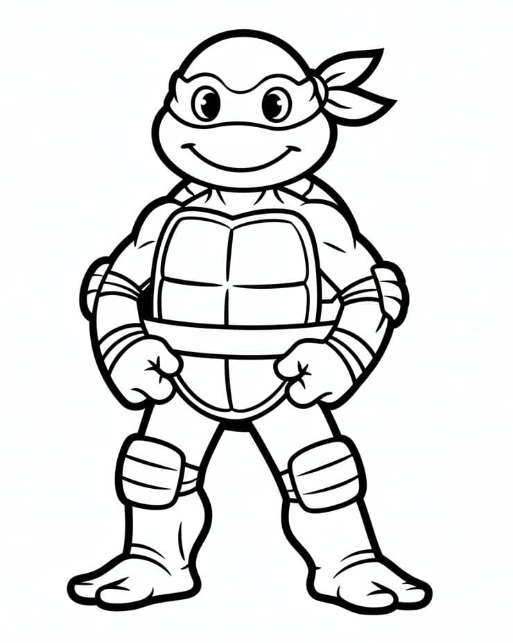 Ausdruckbare Ninja Turtles für Kinder ausmalbilder
