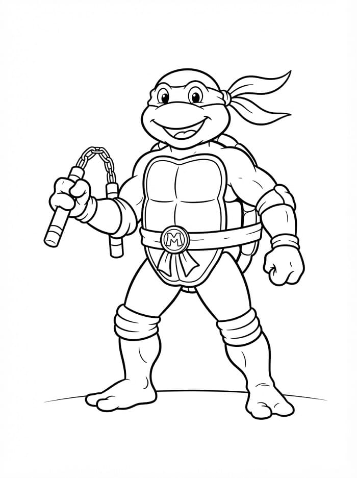 Ausdruckbare Ninja Turtles ausmalbilder