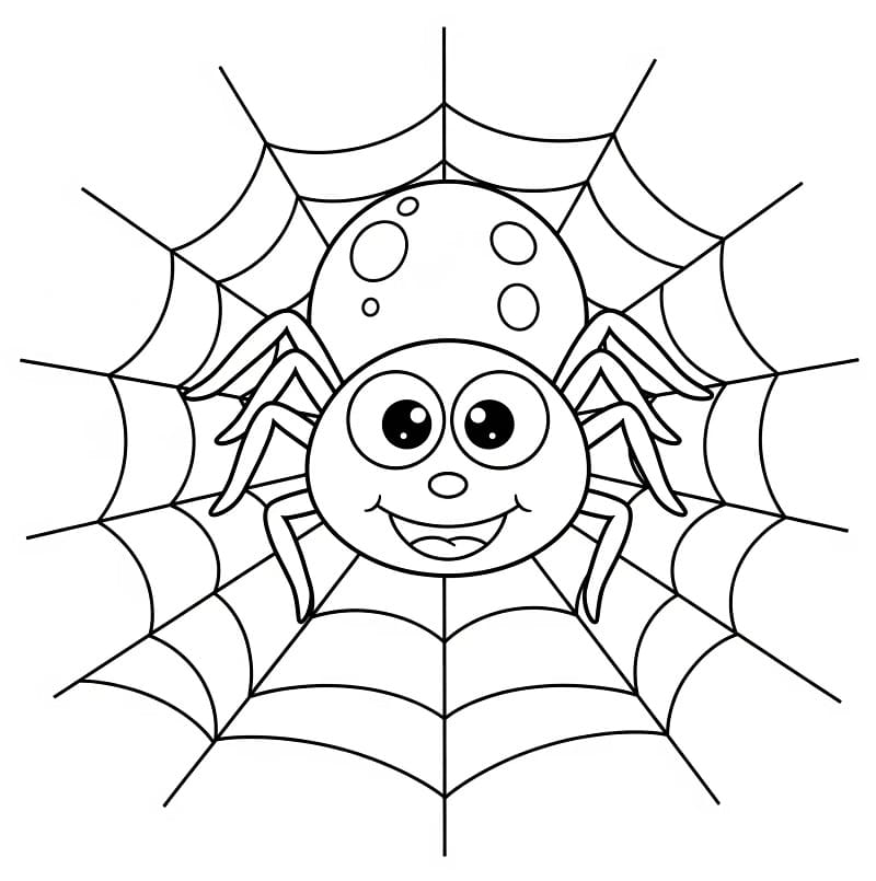 Ausdruckbare Spinne ausmalbilder