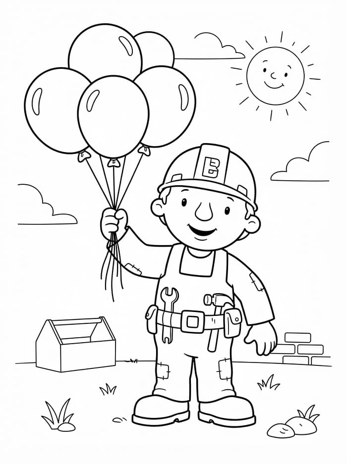 Ausdruckbarer Bob der Baumeister ausmalbilder