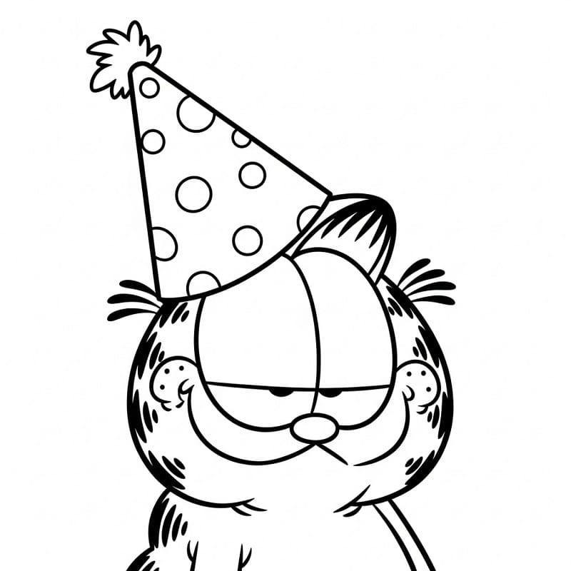 Ausdruckbarer Garfield für Kinder ausmalbilder