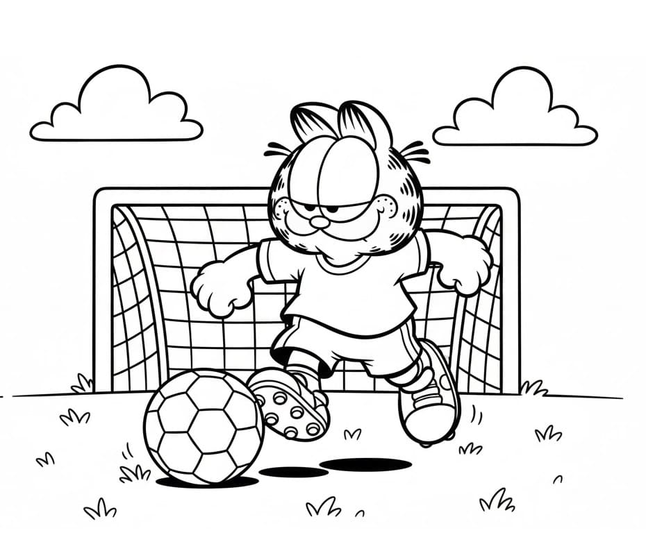 Ausdruckbarer Garfield ausmalbilder