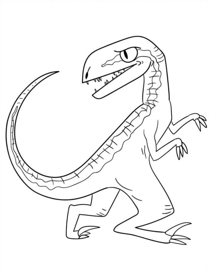 Ausdruckbarer Velociraptor für Kinder ausmalbilder