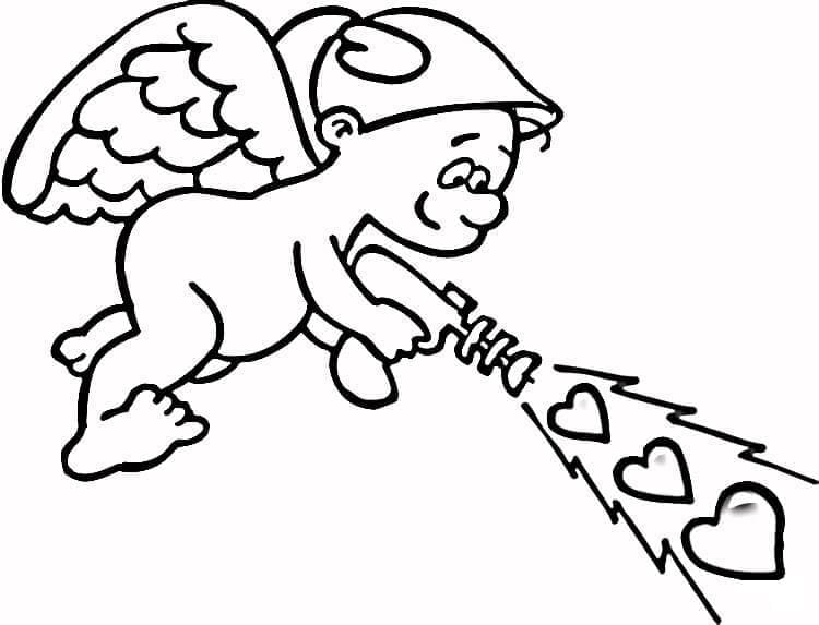 Ausdruckbares Bild von Amor ausmalbilder