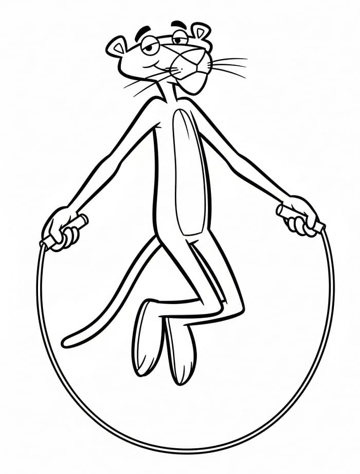 Ausdruckbares Bild von Rosarote Panther ausmalbilder