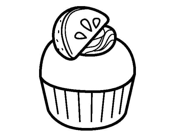 Ausdruckbares Cupcake-Motiv ausmalbilder
