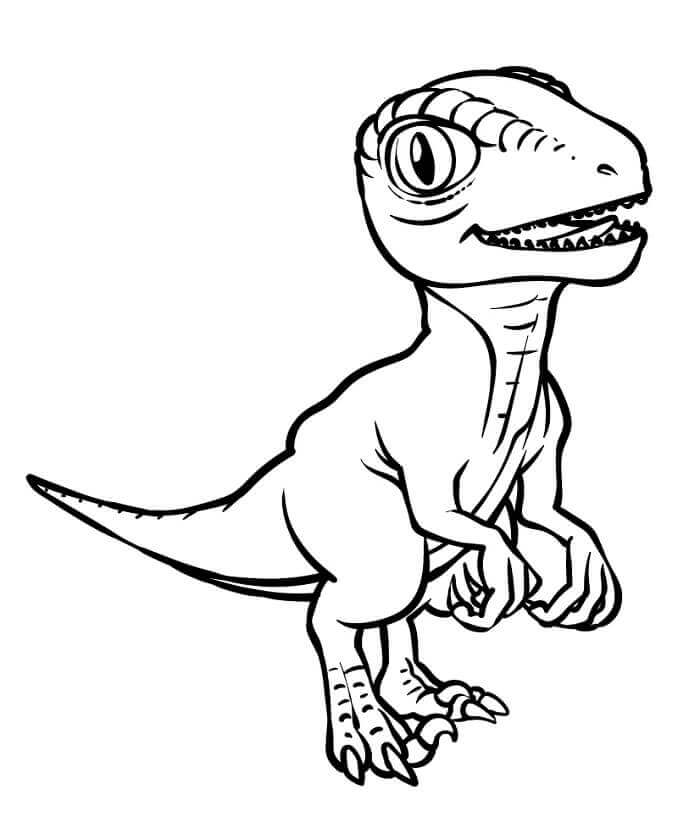 Ausdruckbares Velociraptor-Bild ausmalbilder