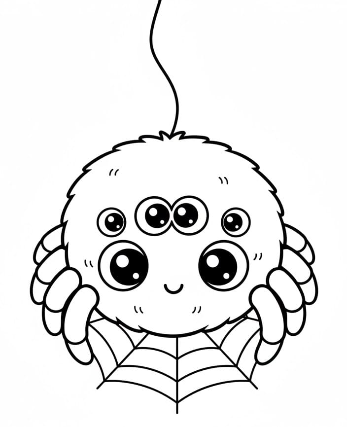 Babyspinne ausmalbilder