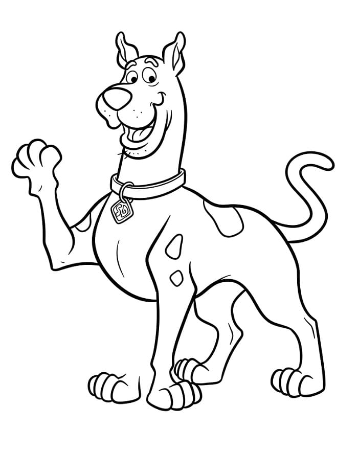 Besonders niedlicher Scooby-Doo ausmalbilder