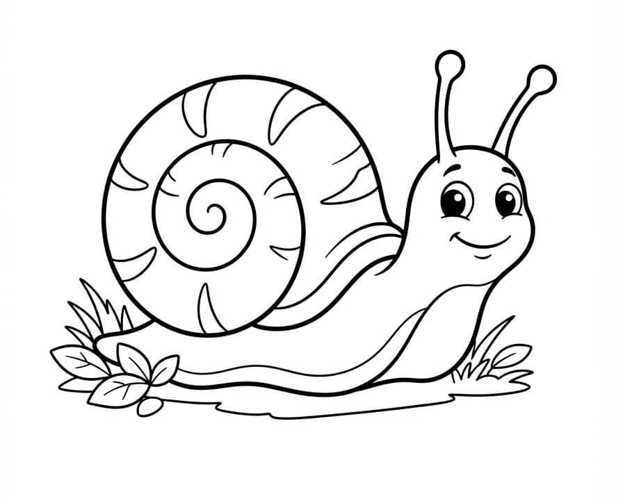 Schnecke ausmalbilder
