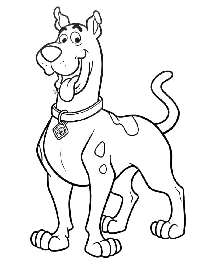 Bezaubernder Scooby-Doo ausmalbilder