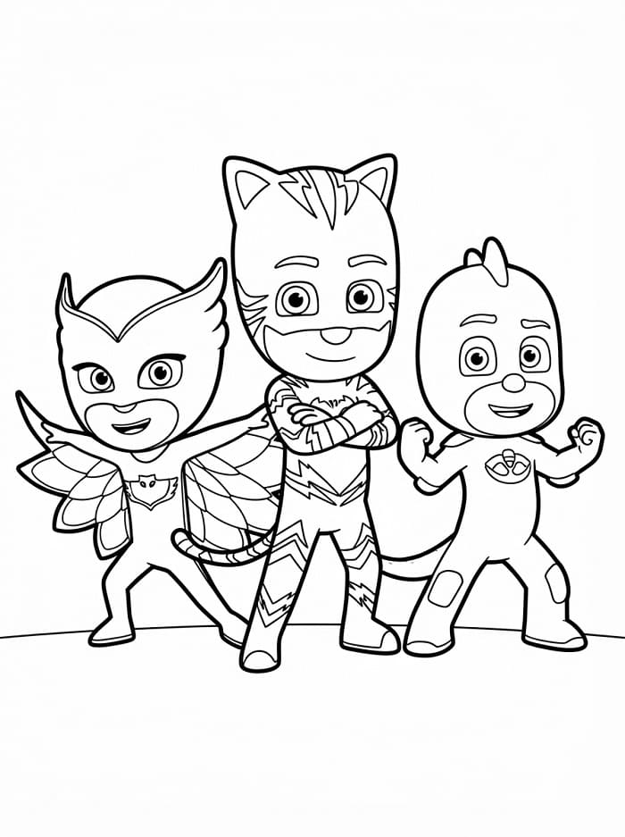 Pj Masks – Pyjamahelden ausmalbilder