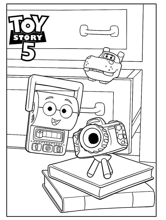 Charaktere aus Toy Story 5 ausmalbilder