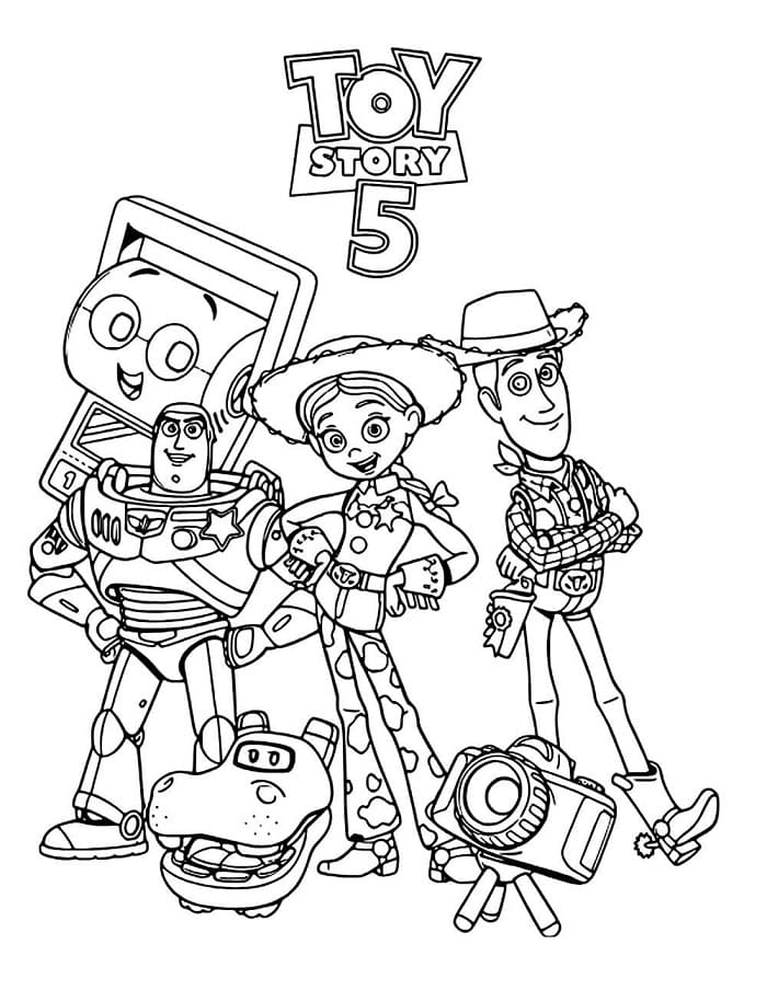 Charaktere in Toy Story 5 ausmalbilder