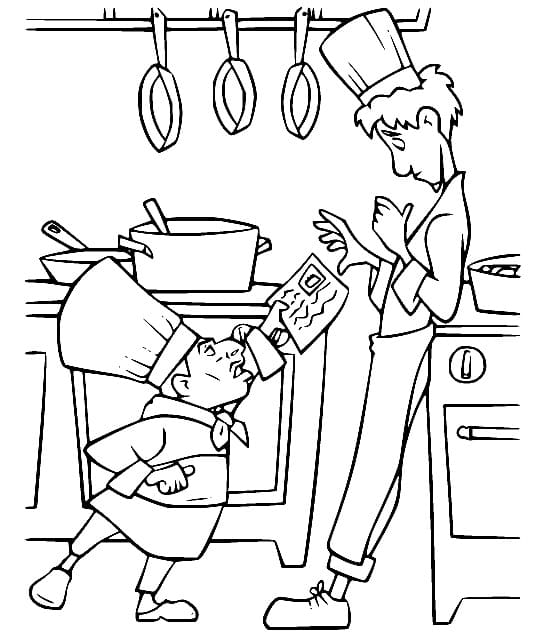 Chef Skinner und Linguini