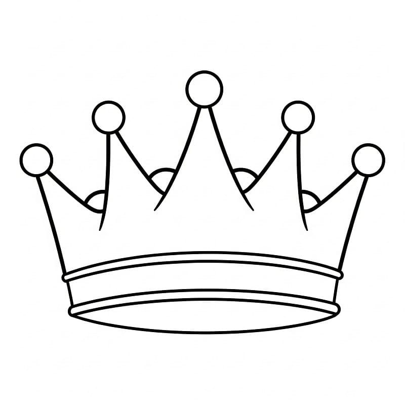 Coole Krone ausmalbilder
