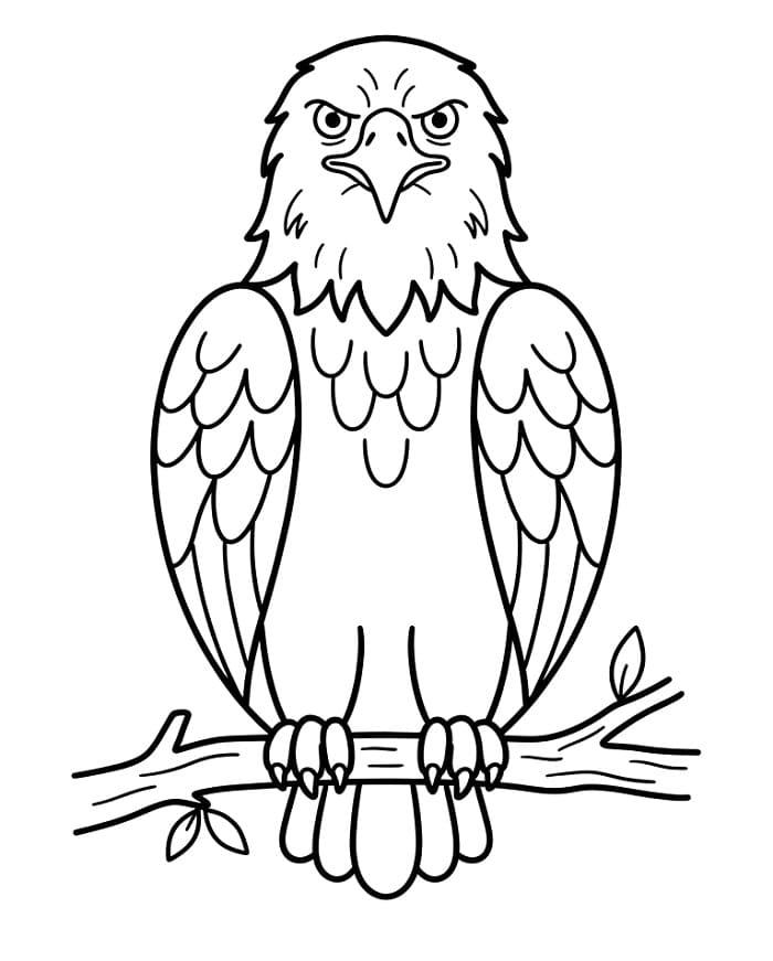 Cooler Adler ausmalbilder