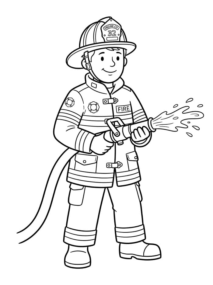 Feuerwehrmann ausmalbilder