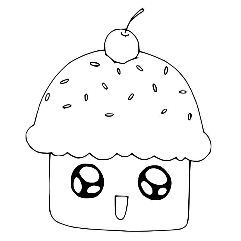 Cupcake-Bild ausmalbilder