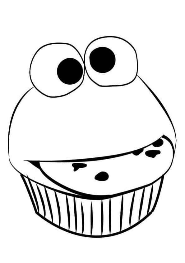 Cupcake für 1-jährige Kinder ausmalbilder