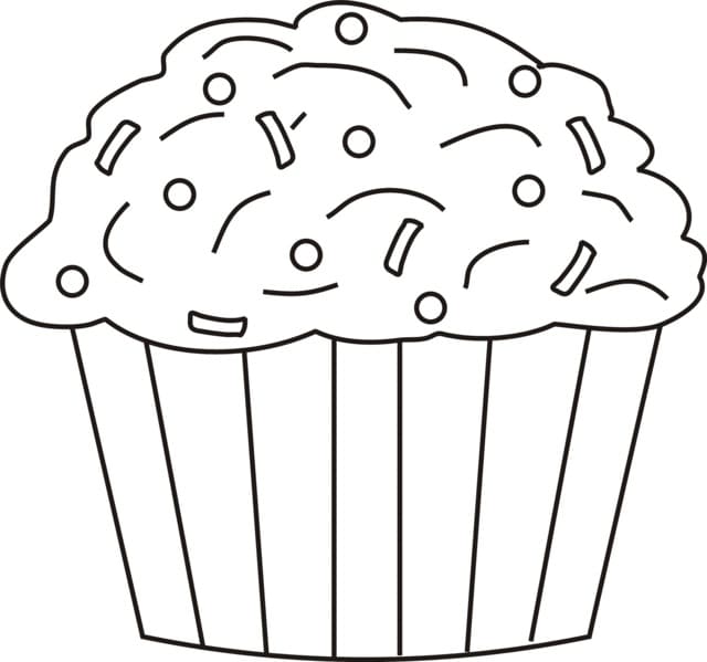 Cupcake für Kinder ausmalbilder