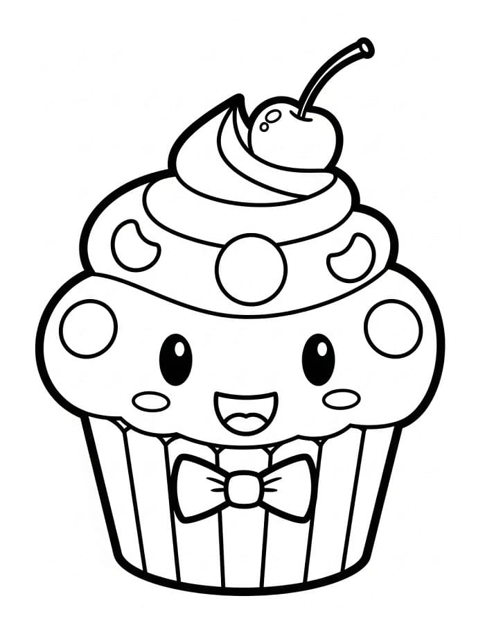 Cupcake kostenlos ausmalbilder