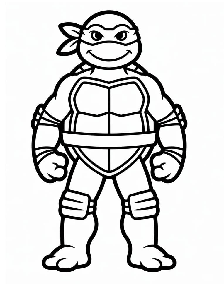 Druckbare Ninja Turtles ausmalbilder