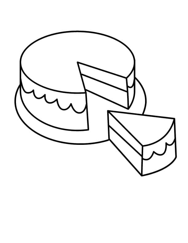 Druckbarer Kuchen für Kinder ausmalbilder