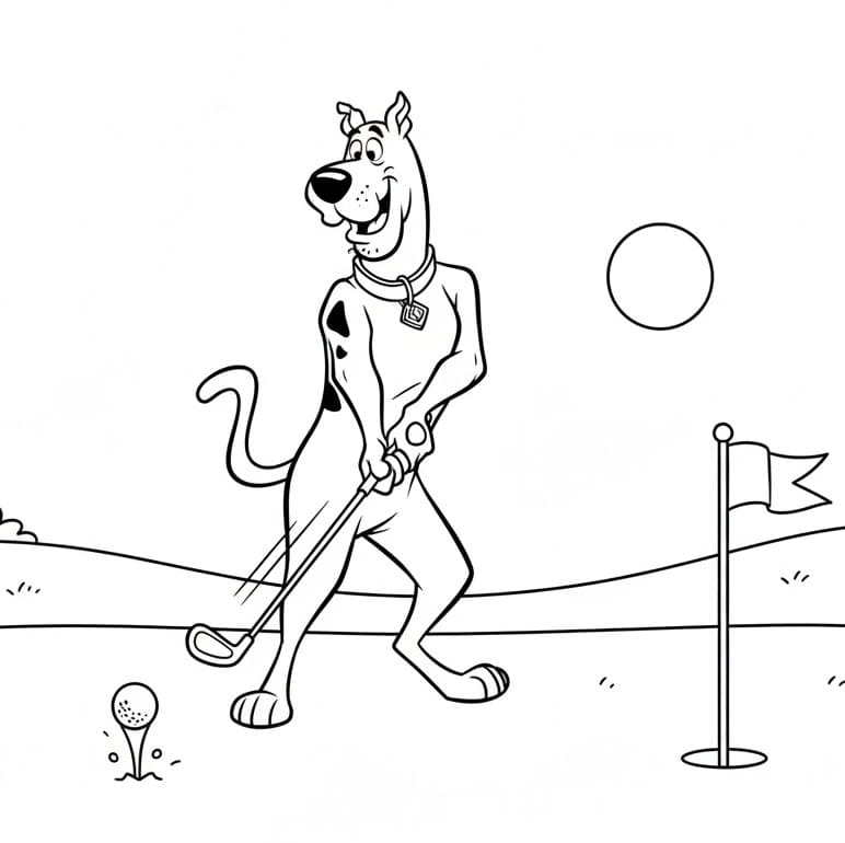 Druckbarer Scooby-Doo ausmalbilder