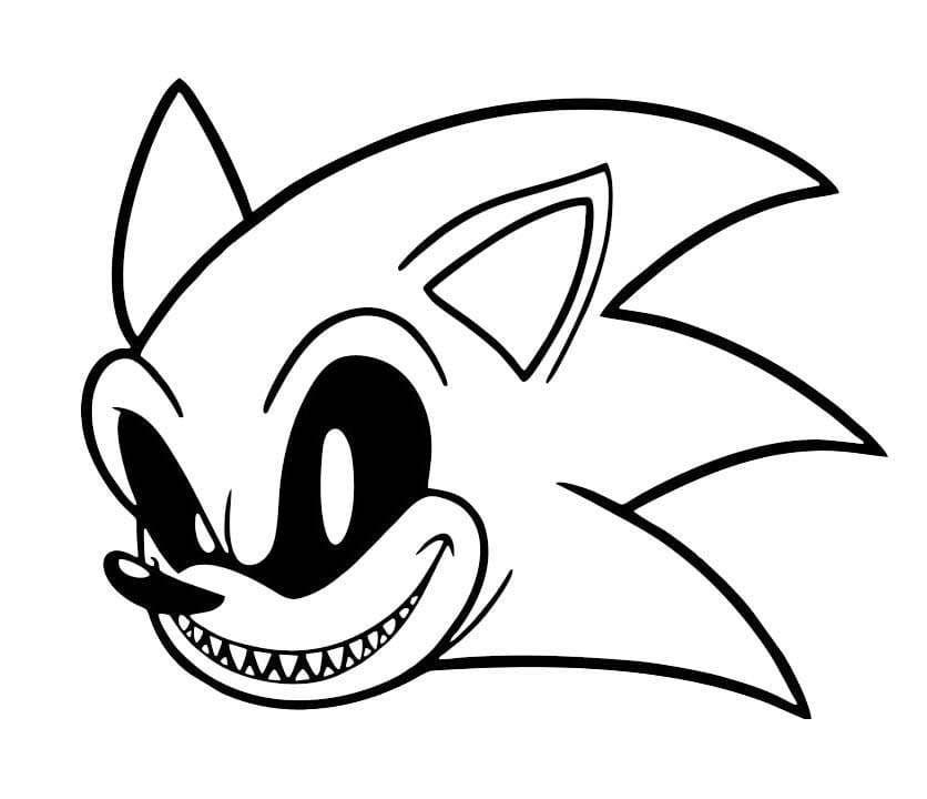 Druckbarer Sonic Exe ausmalbilder