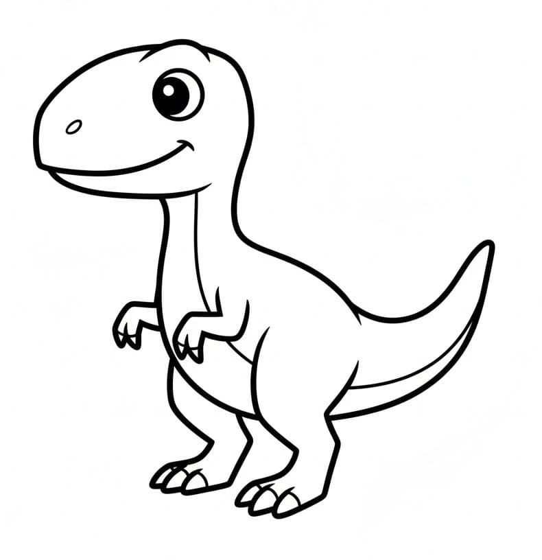 Druckbarer Velociraptor ausmalbilder