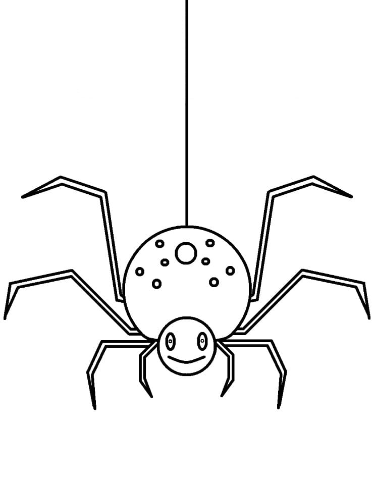Druckbares Bild einer Spinne ausmalbilder