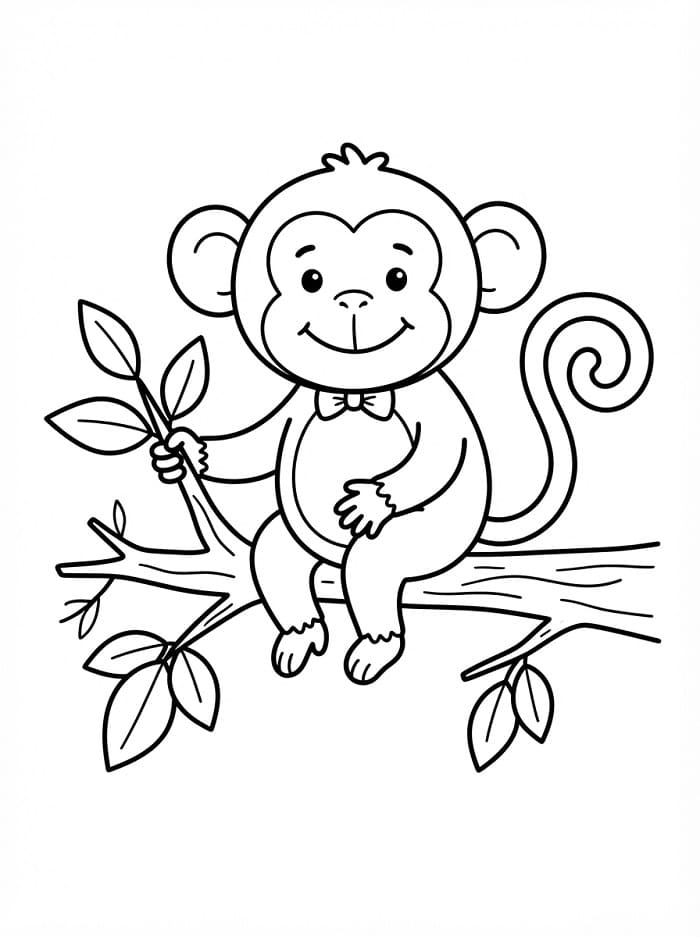 Ein Affe ausmalbilder