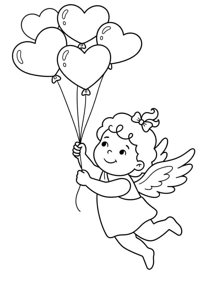 Ein Amor ausmalbilder