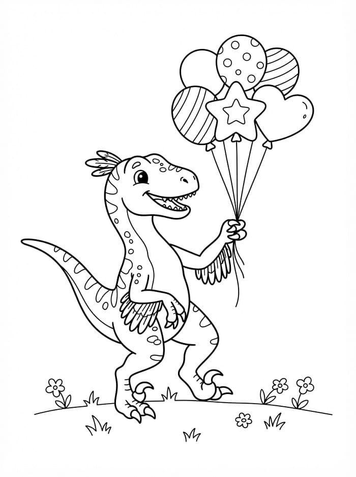 Ein Velociraptor ausmalbilder