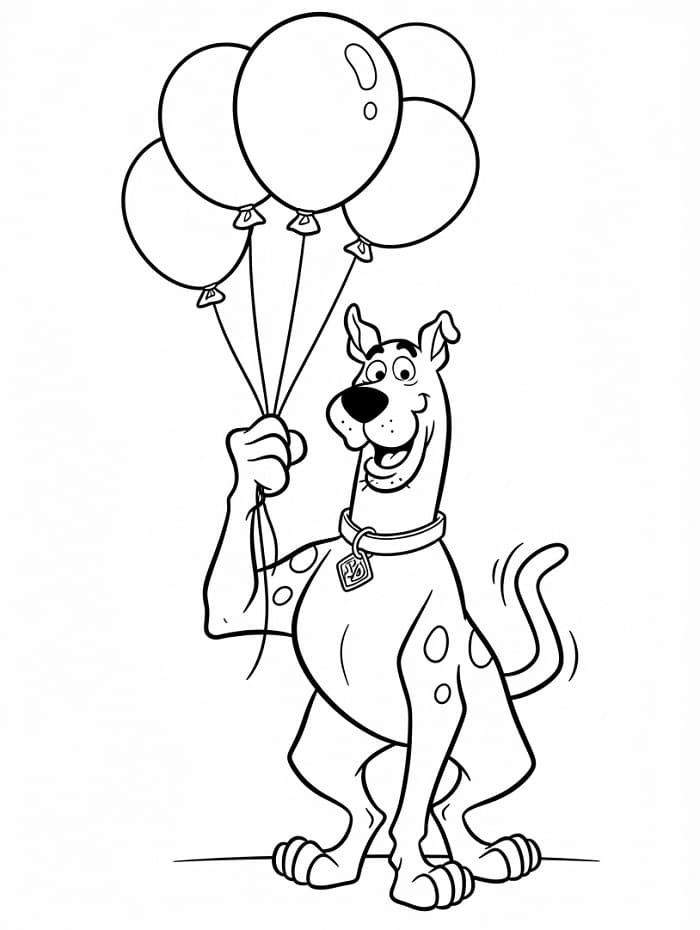 Einfacher Scooby-Doo ausmalbilder
