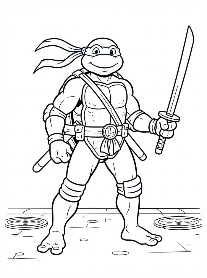 Erstaunliche Ninja Turtles ausmalbilder