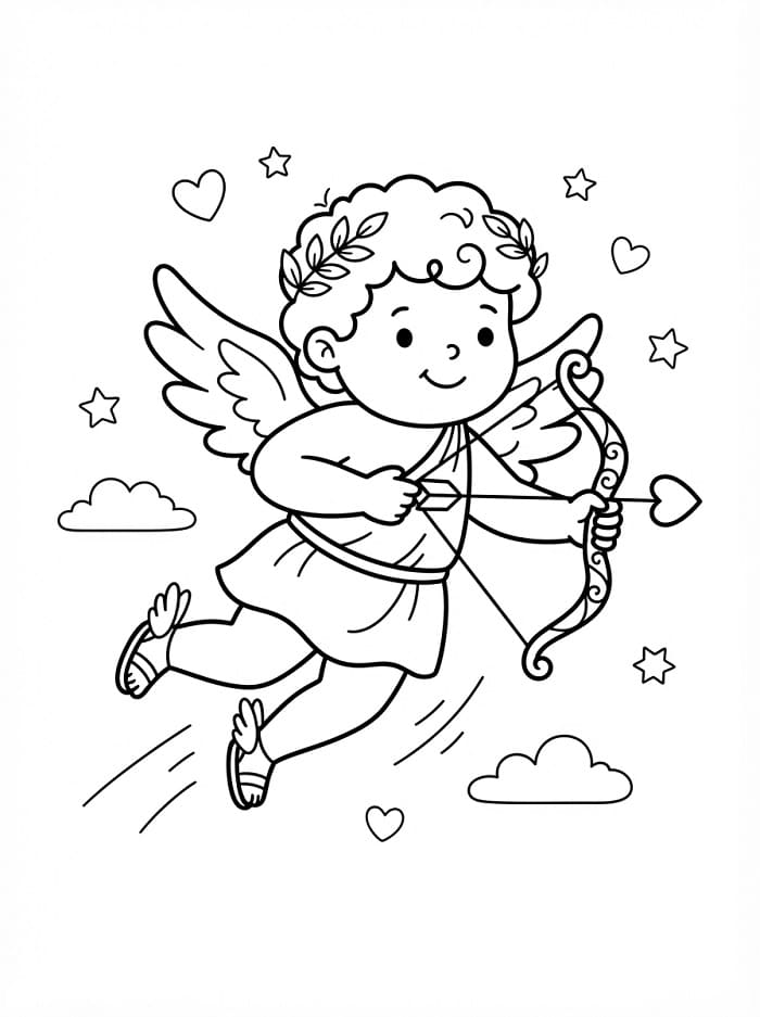 Erstaunlicher Amor ausmalbilder