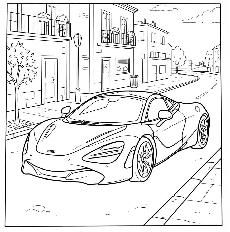 Fahrender McLaren