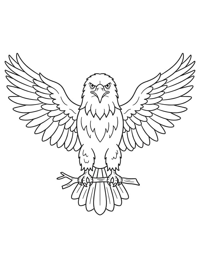 Fantastischer Adler ausmalbilder