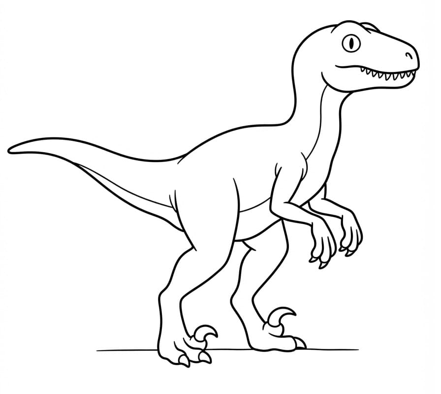 Fantastischer Velociraptor ausmalbilder