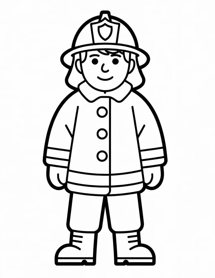 Feuerwehrmann zum Drucken ausmalbilder