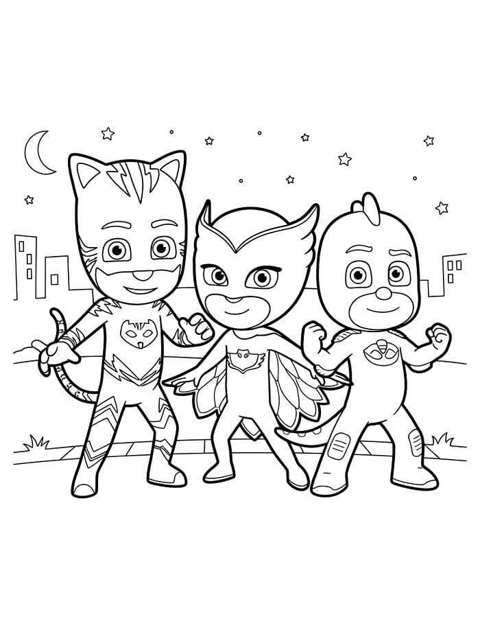 Figuren in PJ Masks ausmalbilder